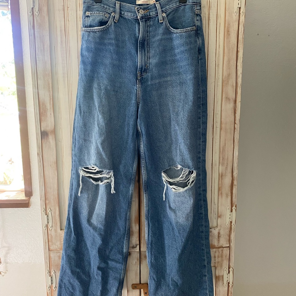 Levi's High Rise Women's Jeans - Distressed Blue